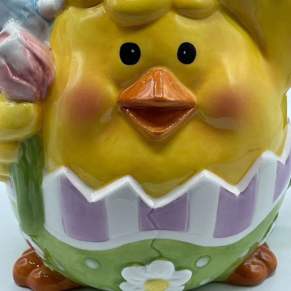 Chang Song Baby Chick Flower Teapot With Handle Easter